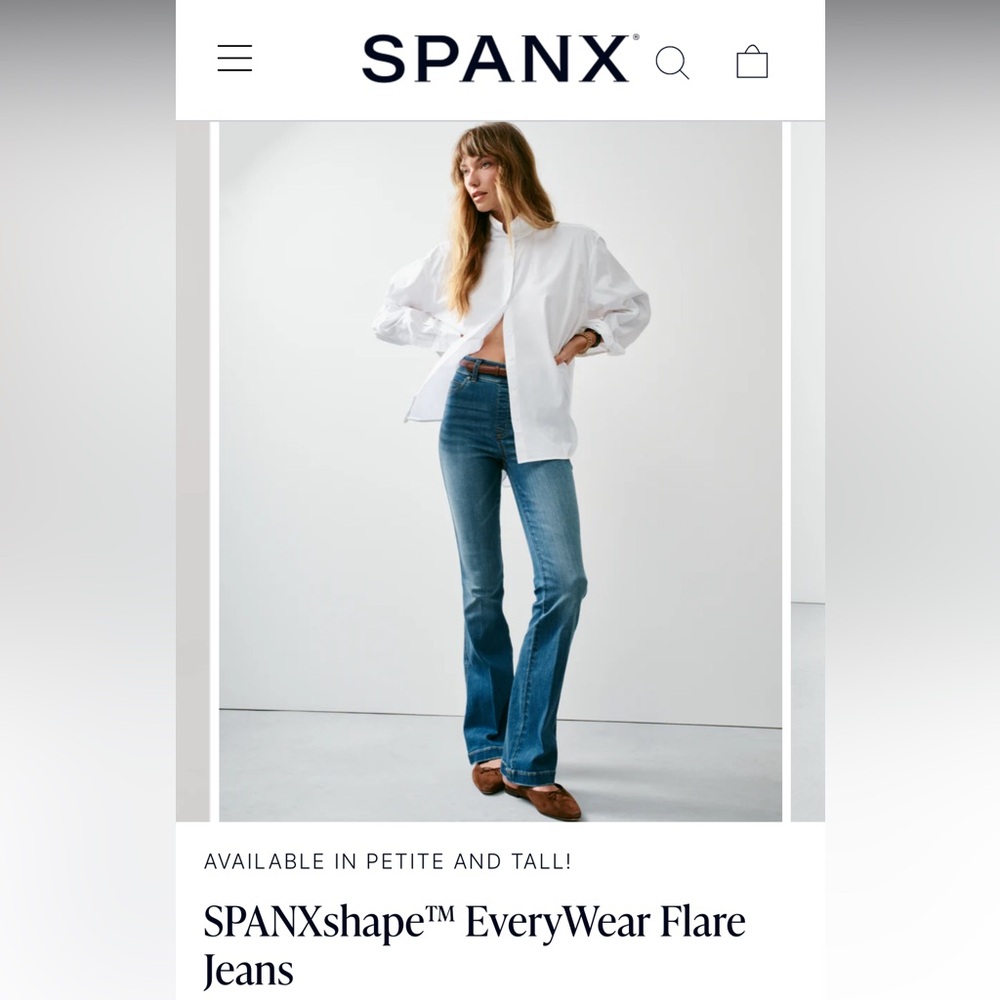 SpanxShape EveryWhere Flare jeans size Medium NWT